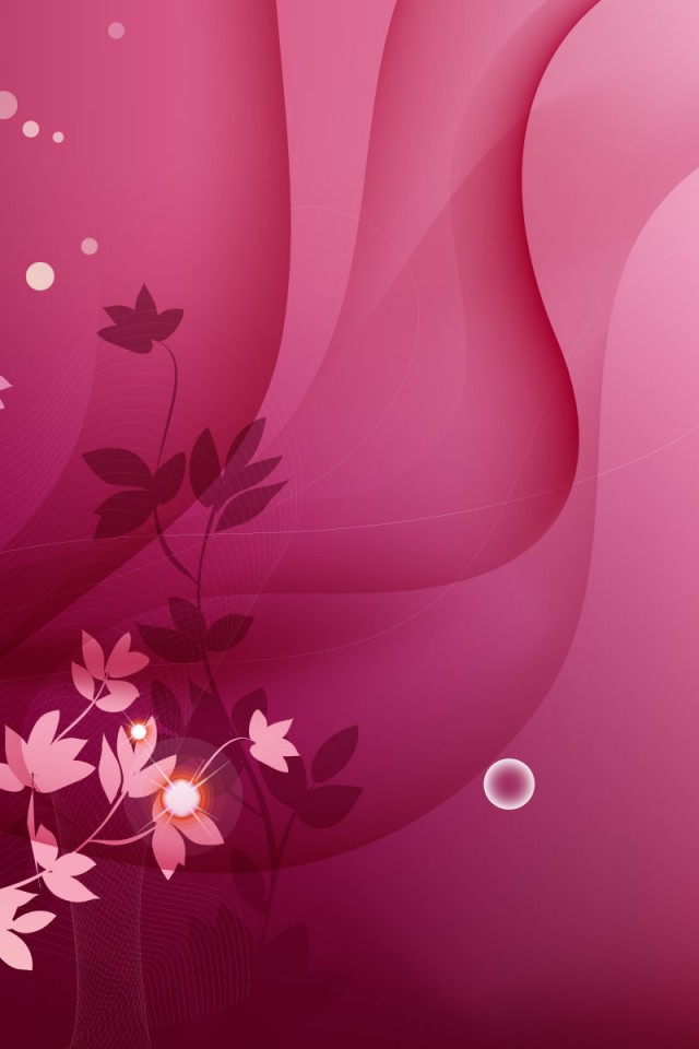 Pink Flower Vector Background Wallpaper For Desktop