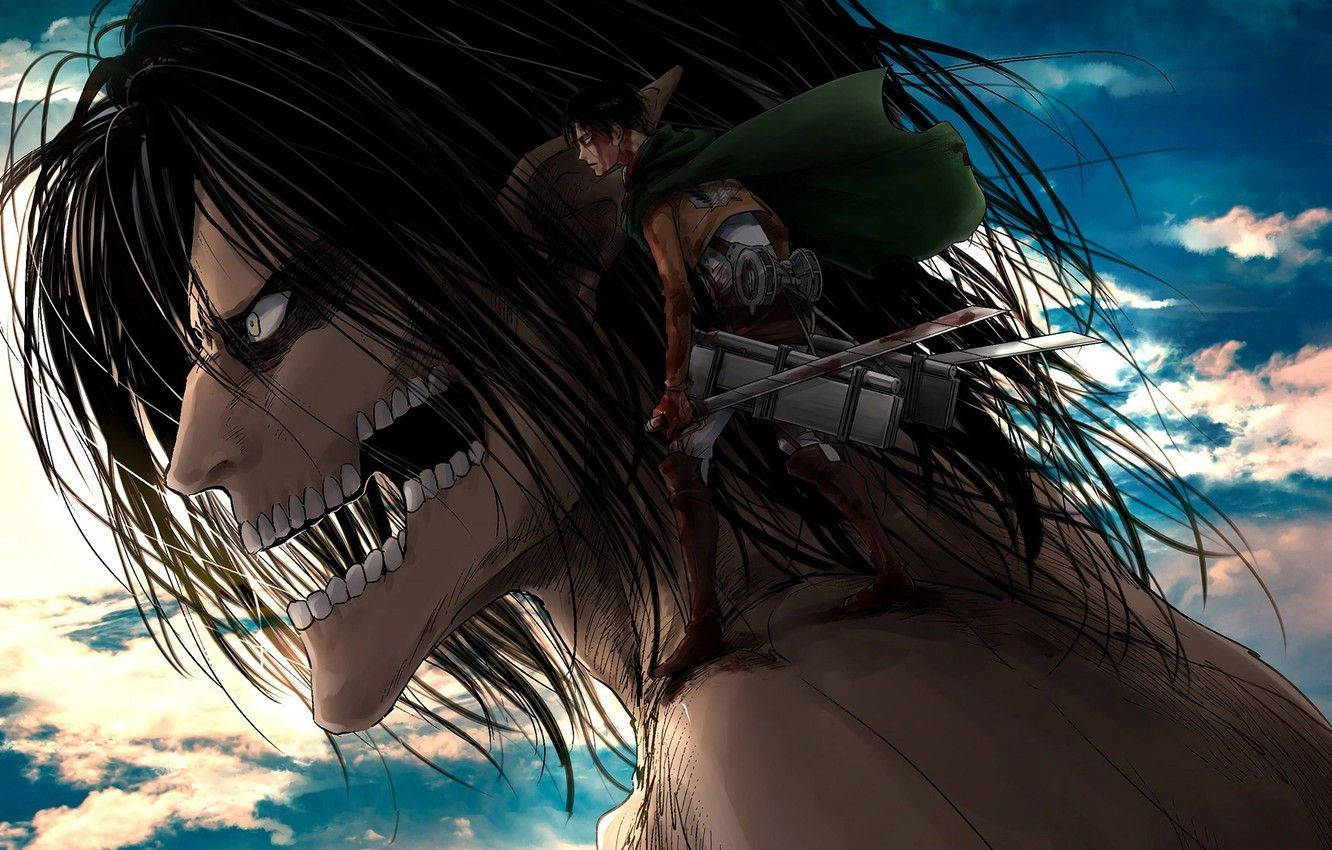 Ladda Ner Levi Ackerman Attack On Titan Wallpaper