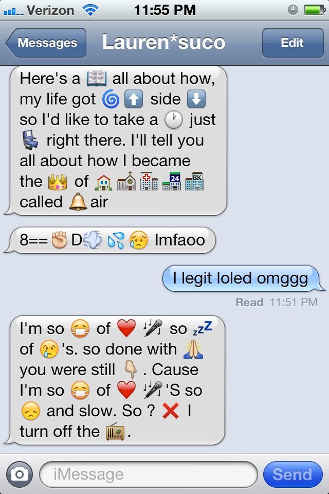 Funny Emoji Texts Messages Art