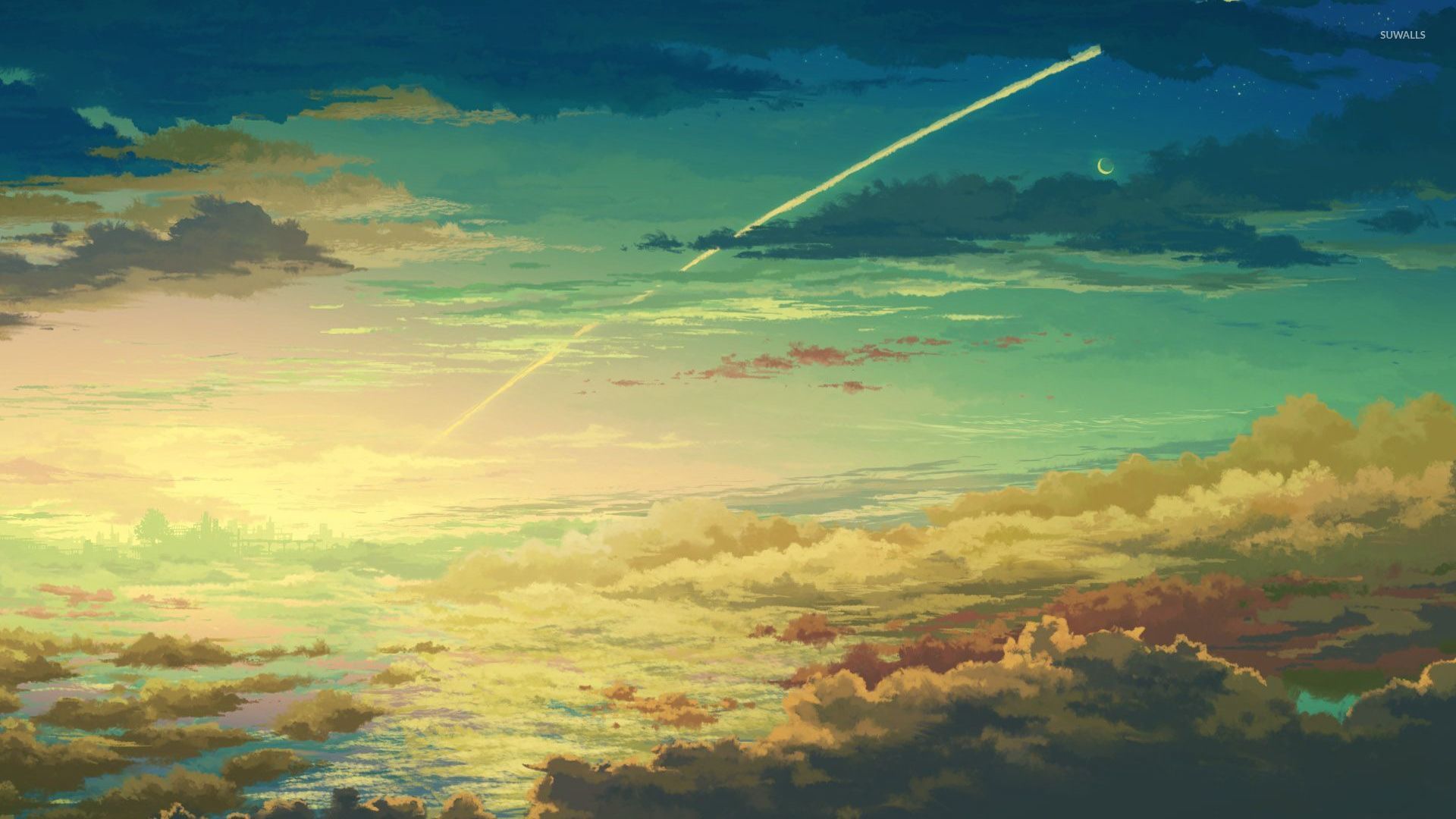Dusk sky wallpaper   Anime wallpapers   30652 1920x1080
