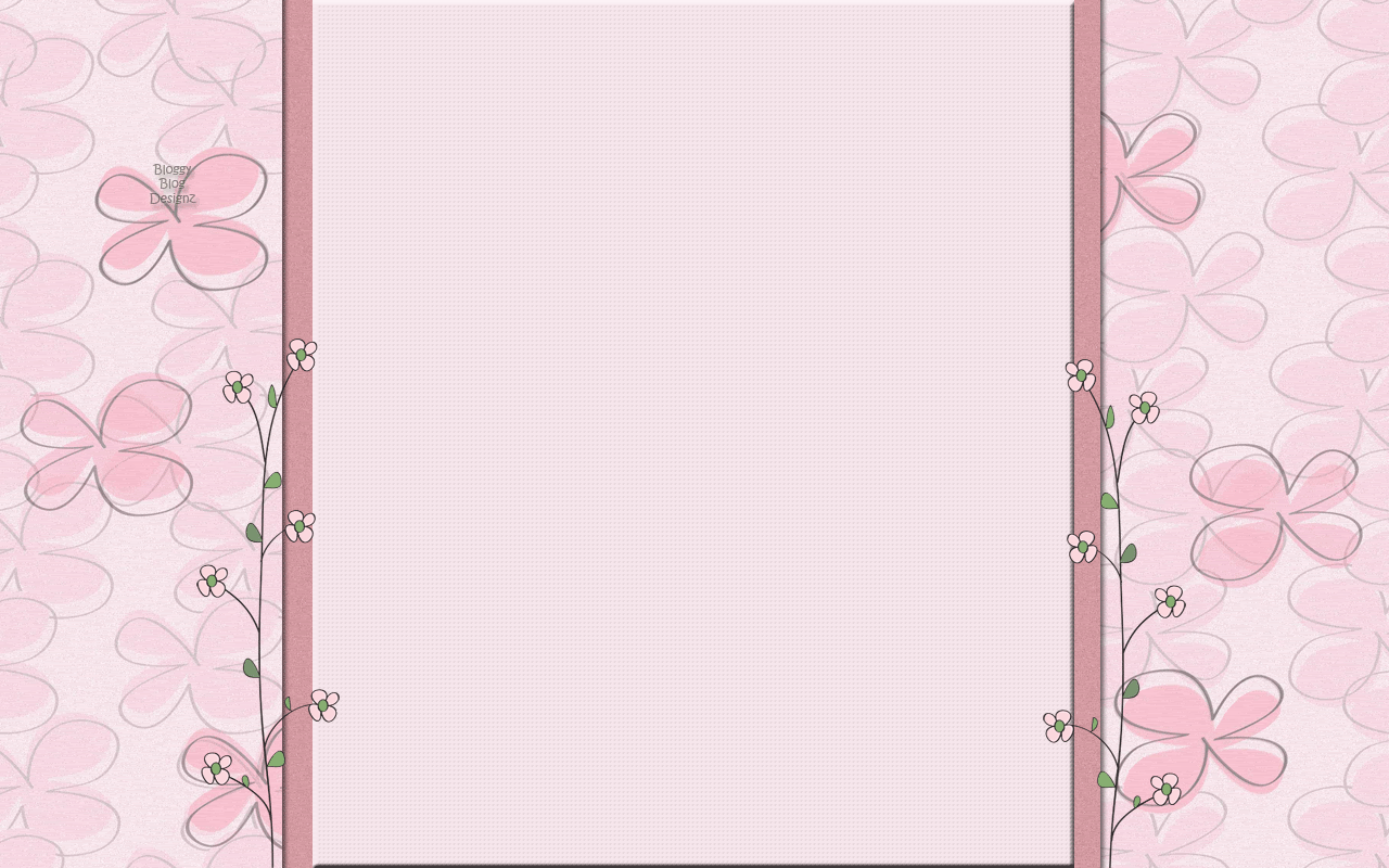 Pink Cute Flower 2 Column Bloggy Blog Designz Freebies