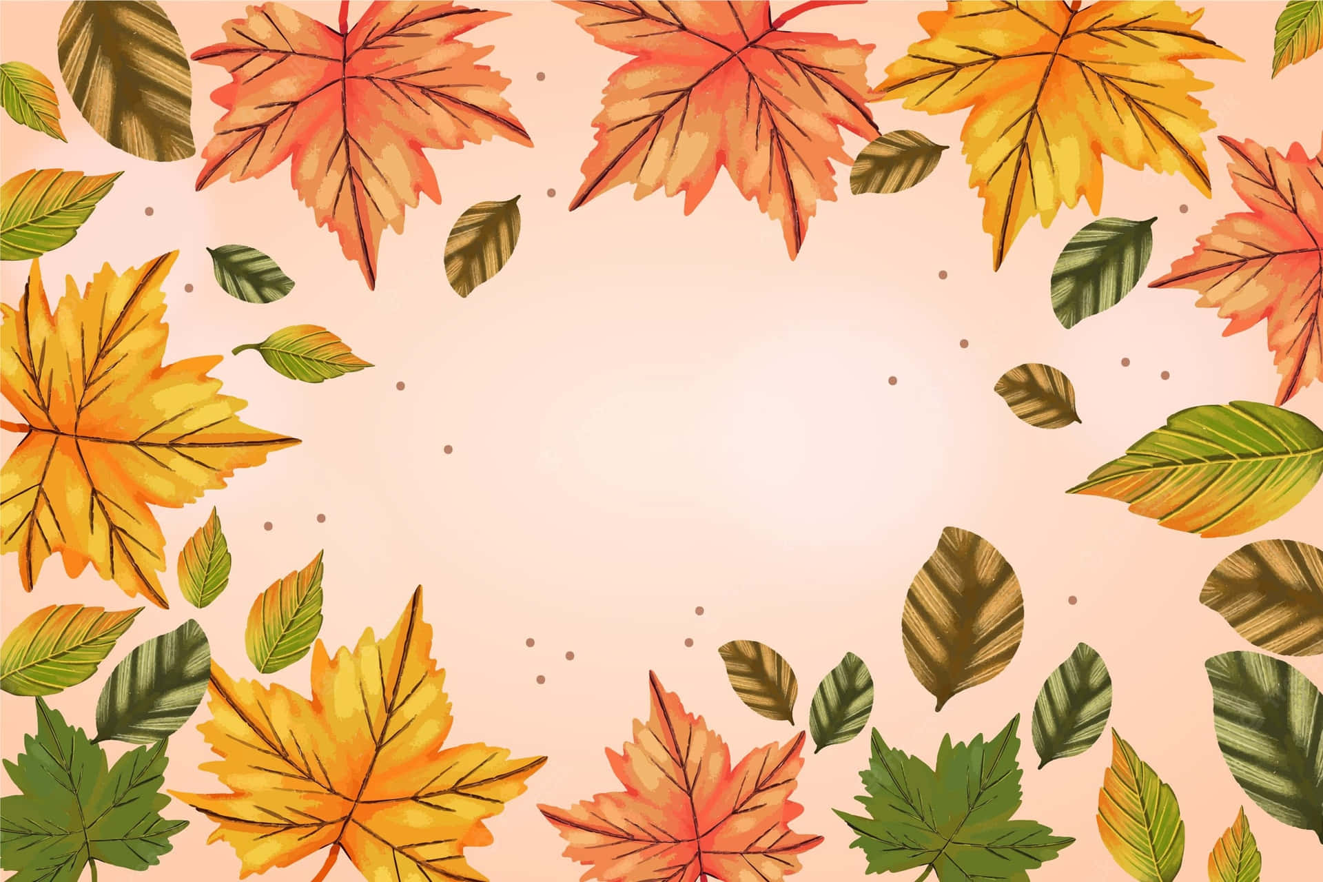 Autumn Leaves With Wallpaper