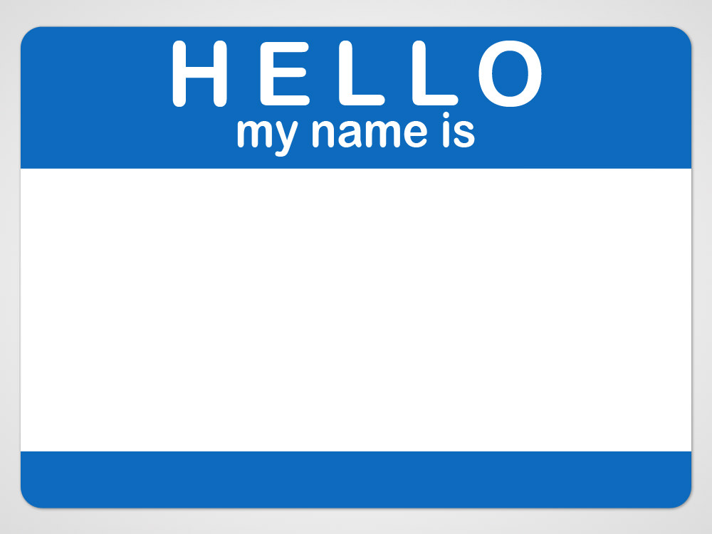 Bies Icons Hello My Name Is Nametag Psd