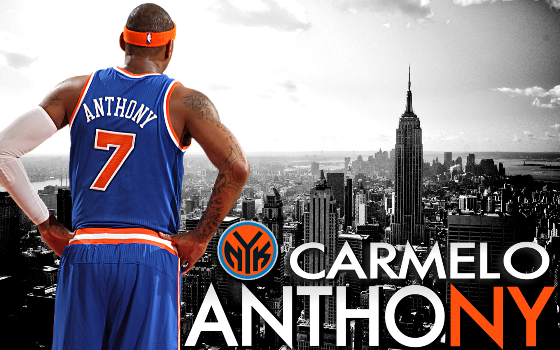 New York Knicks Carmelo Anthony Dunk Wallpaper