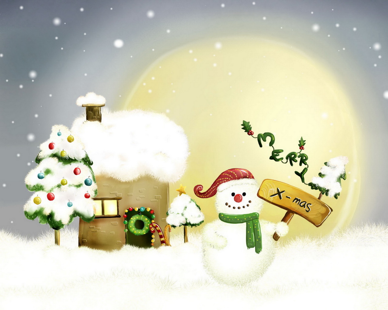 Desktop Wallpaper Holidays Christmas Merry