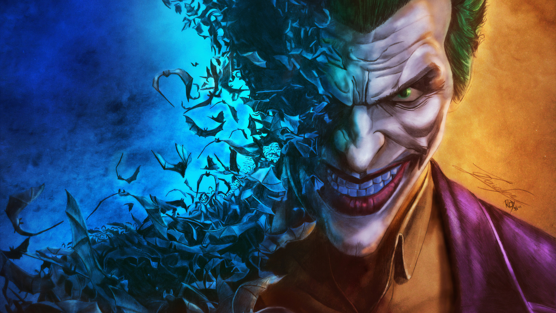 Joker Supervillian Laptop Full HD 1080p 4k Wallpaper