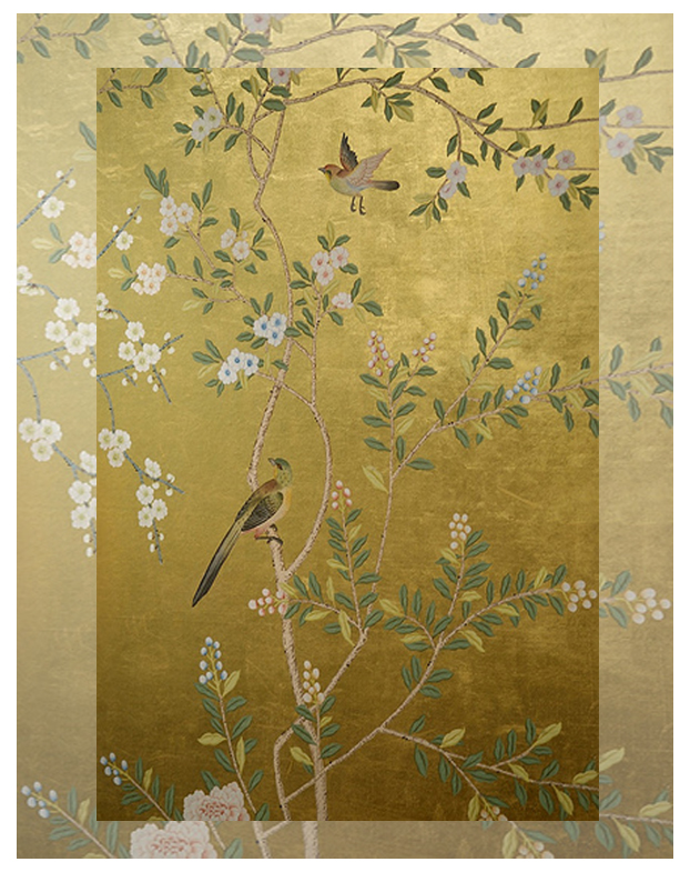 Yellow Beautiful Chinoiserie Wallpaper  Feathr Wallpapers