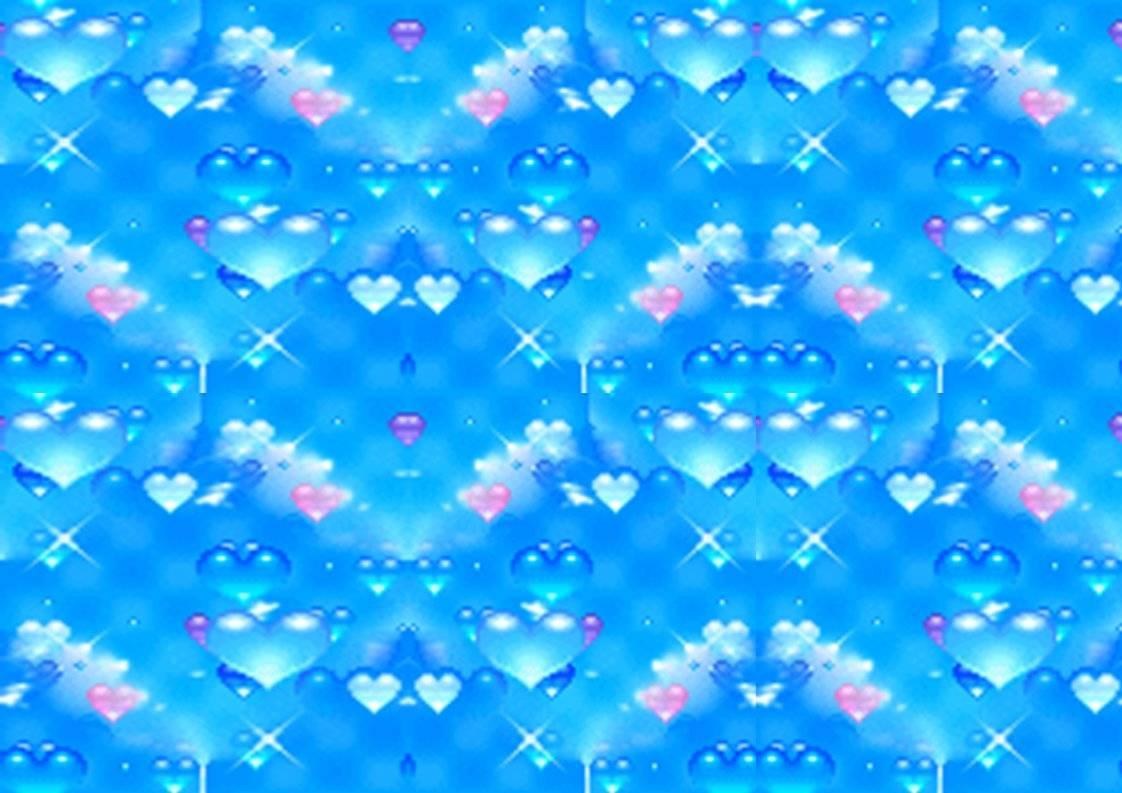 Blue Hearts Wallpaper HD