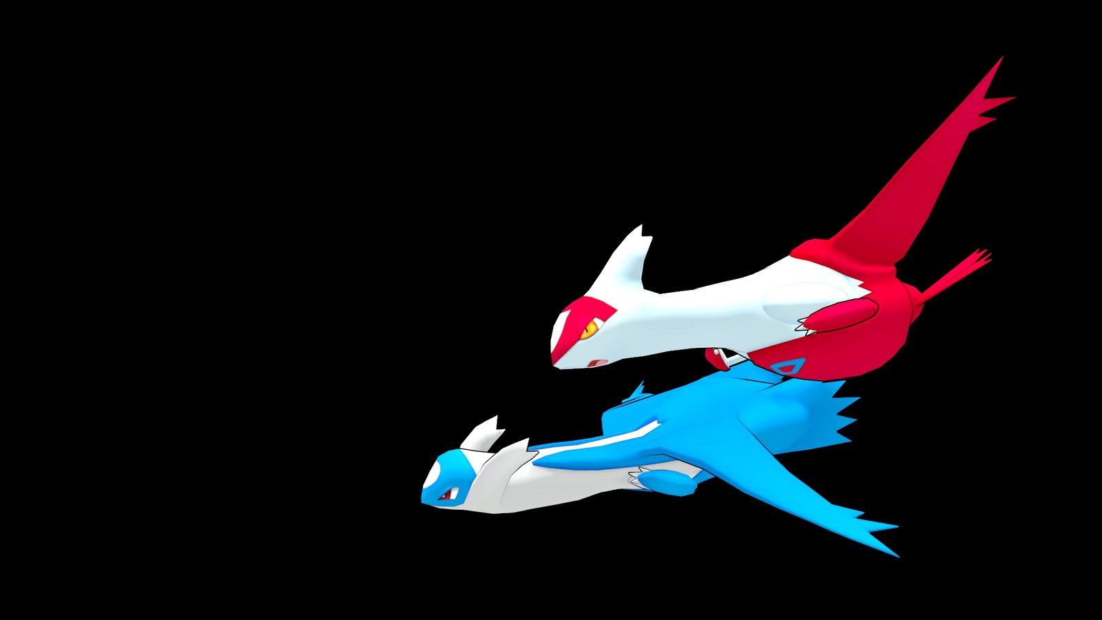 Latios And Latias Wallpaper Chase By