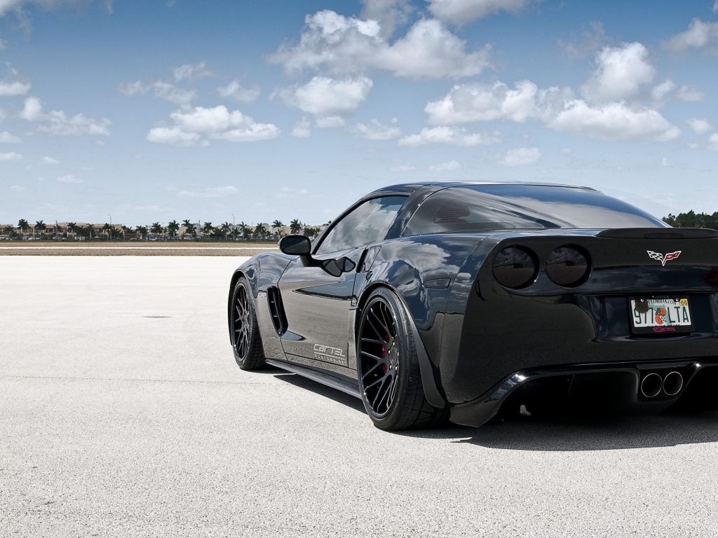 Desktop Wallpaper Corvette C3 Sexy Black Car