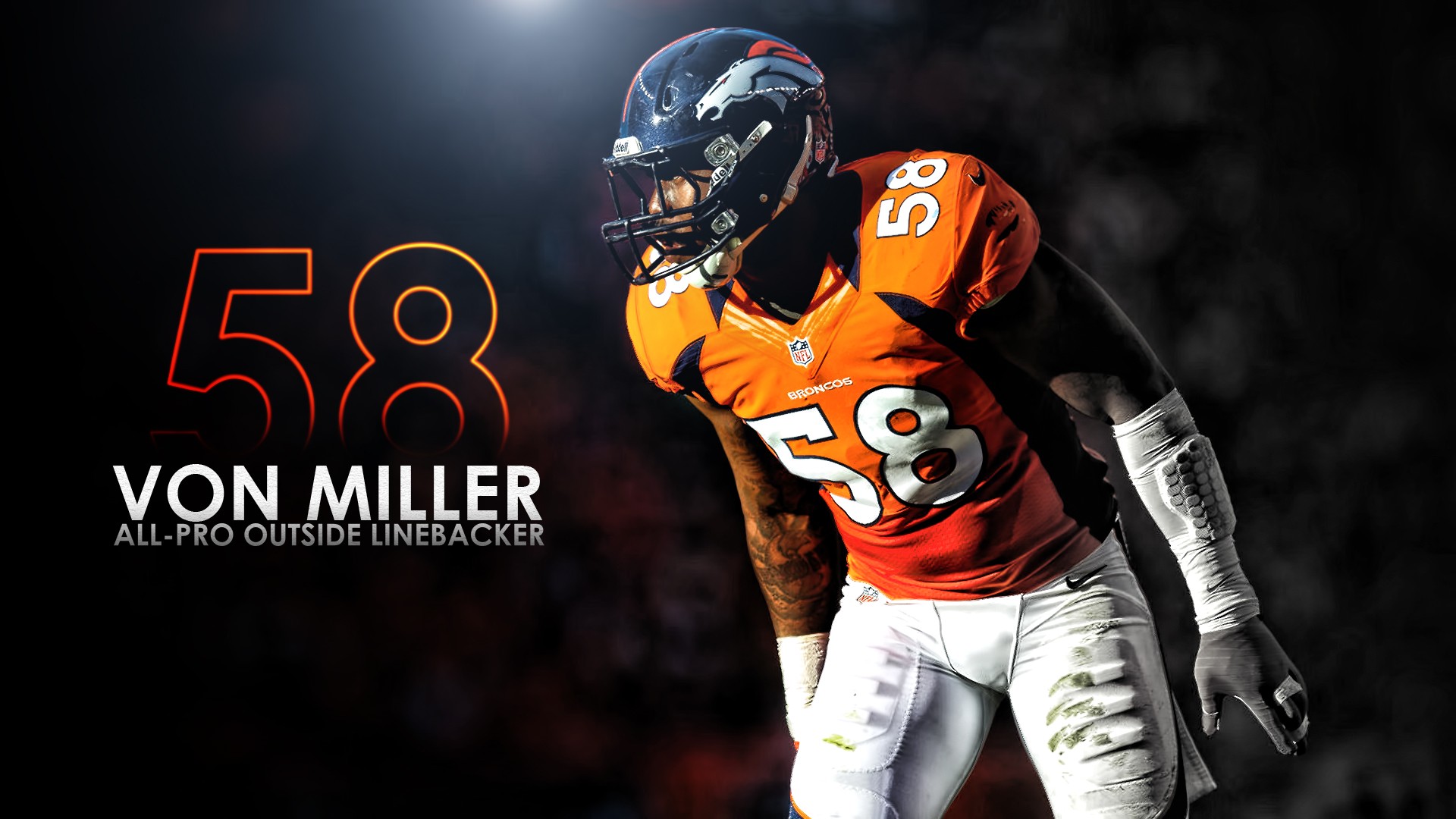 Von Miller Denver Broncos Wallpaper Hd With High resolution