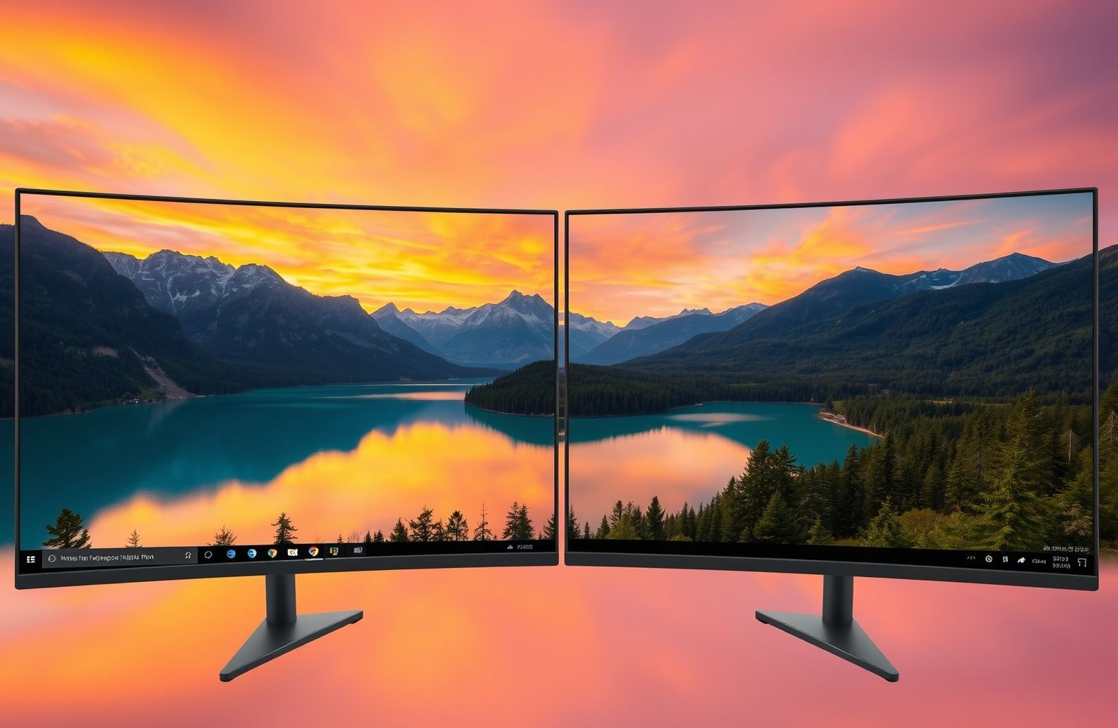Panoramic Wallpaper Dual Screen Windows