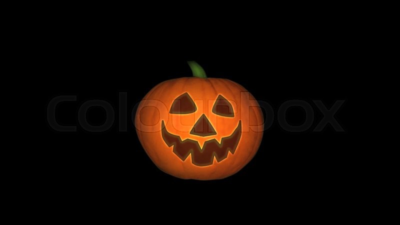 animated halloween happy jack o lantern