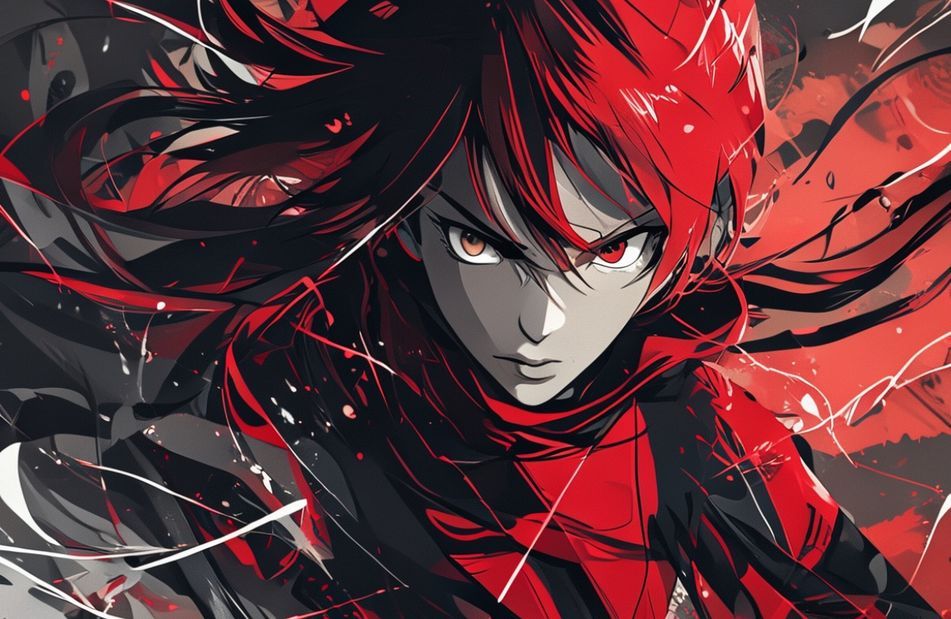 Red And Black Anime Wallpaper