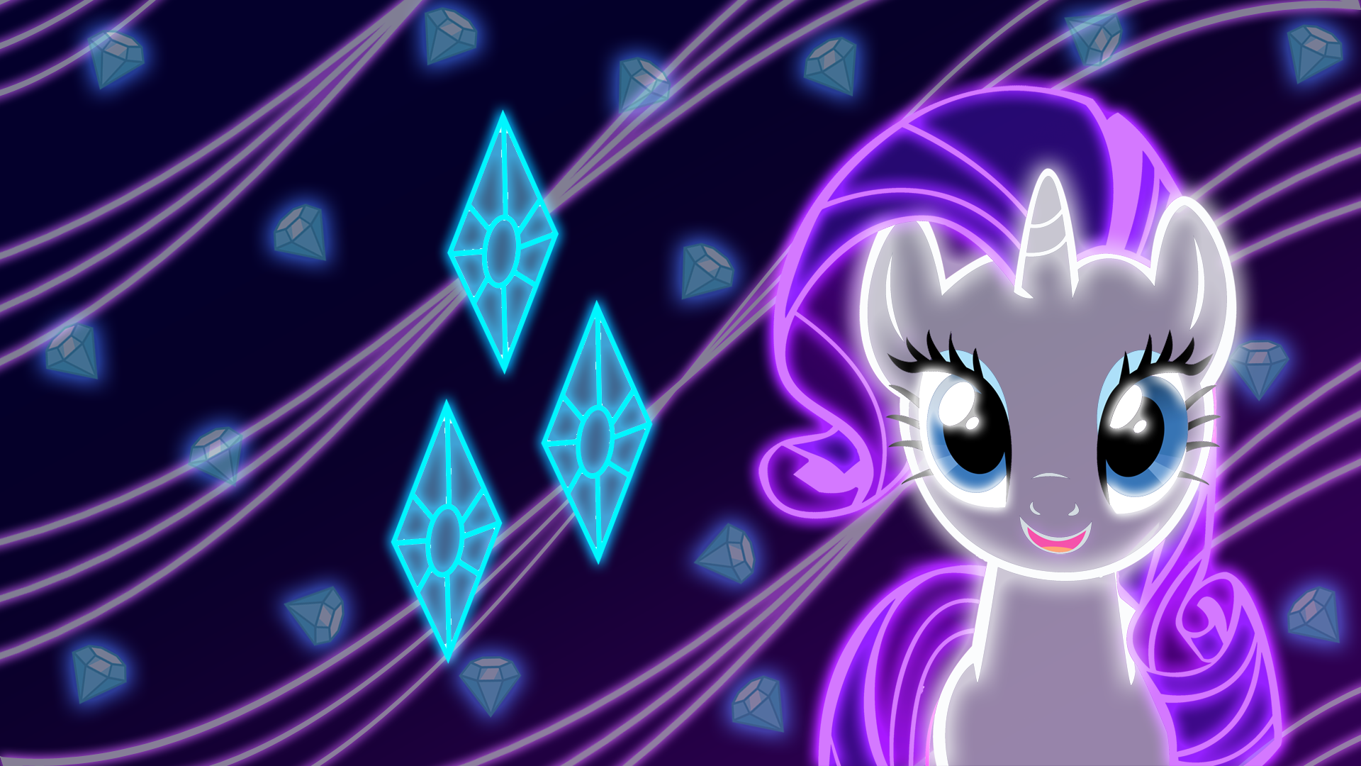 Neon Rarity Wallpaper By Zantyarz Fan Art Movies Tv