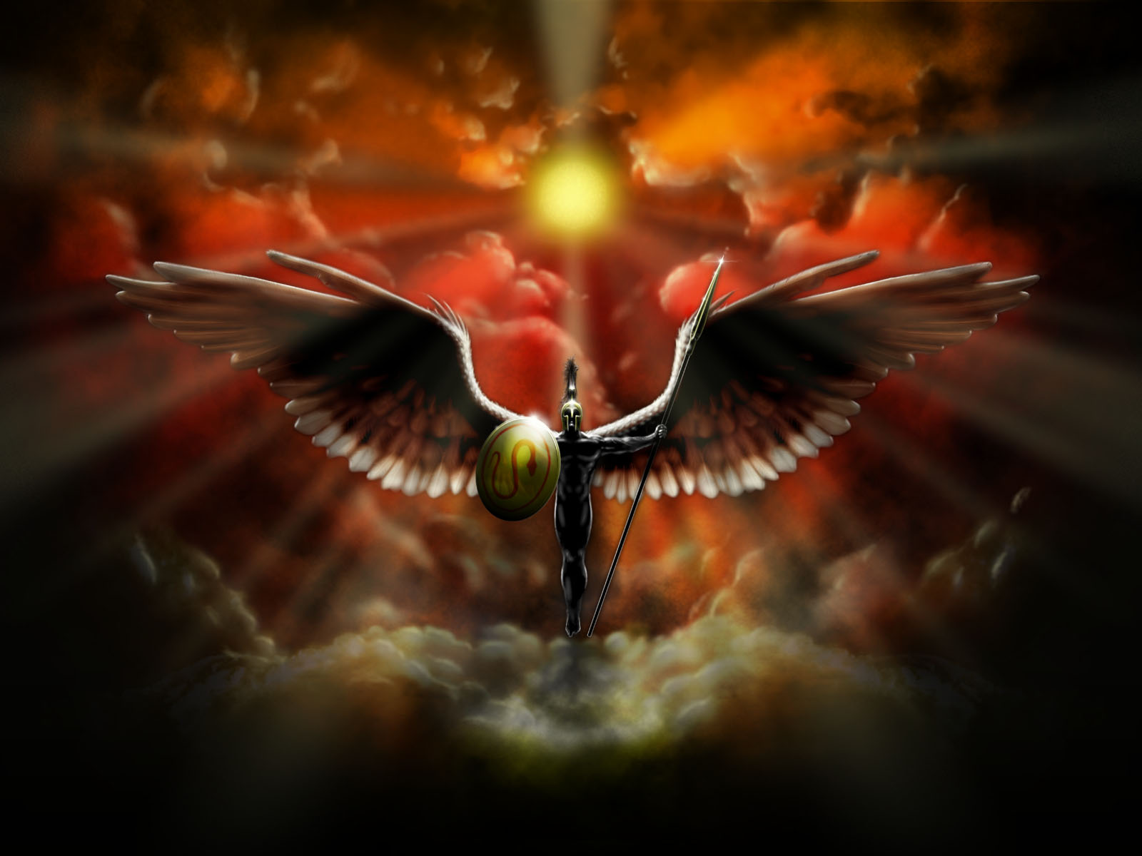 Pin Winged Archangel