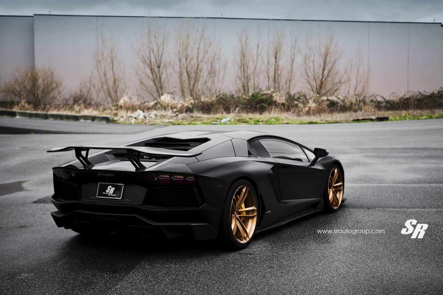 Black And Gold Lamborghini High Resolution Wallpaper