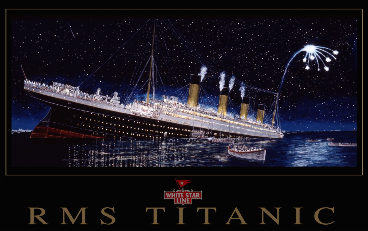 Titanic Sinking Wallpaper