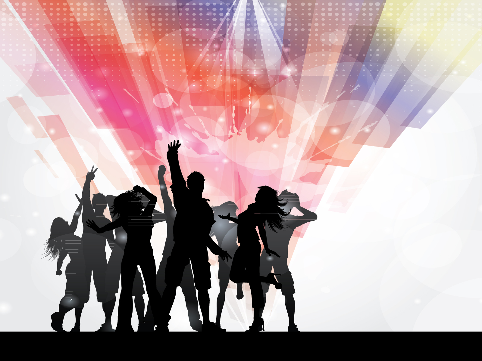 Disco Party People Background Design Holiday Music