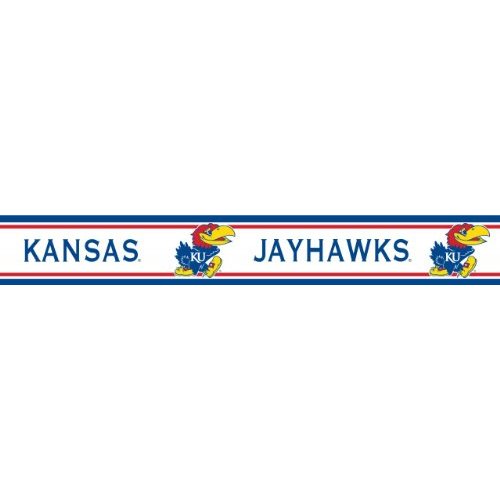 Kansas Jayhawks Licensed Wallpaper Border Home