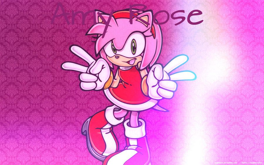 Amy Rose Wallpaper By Limefox01