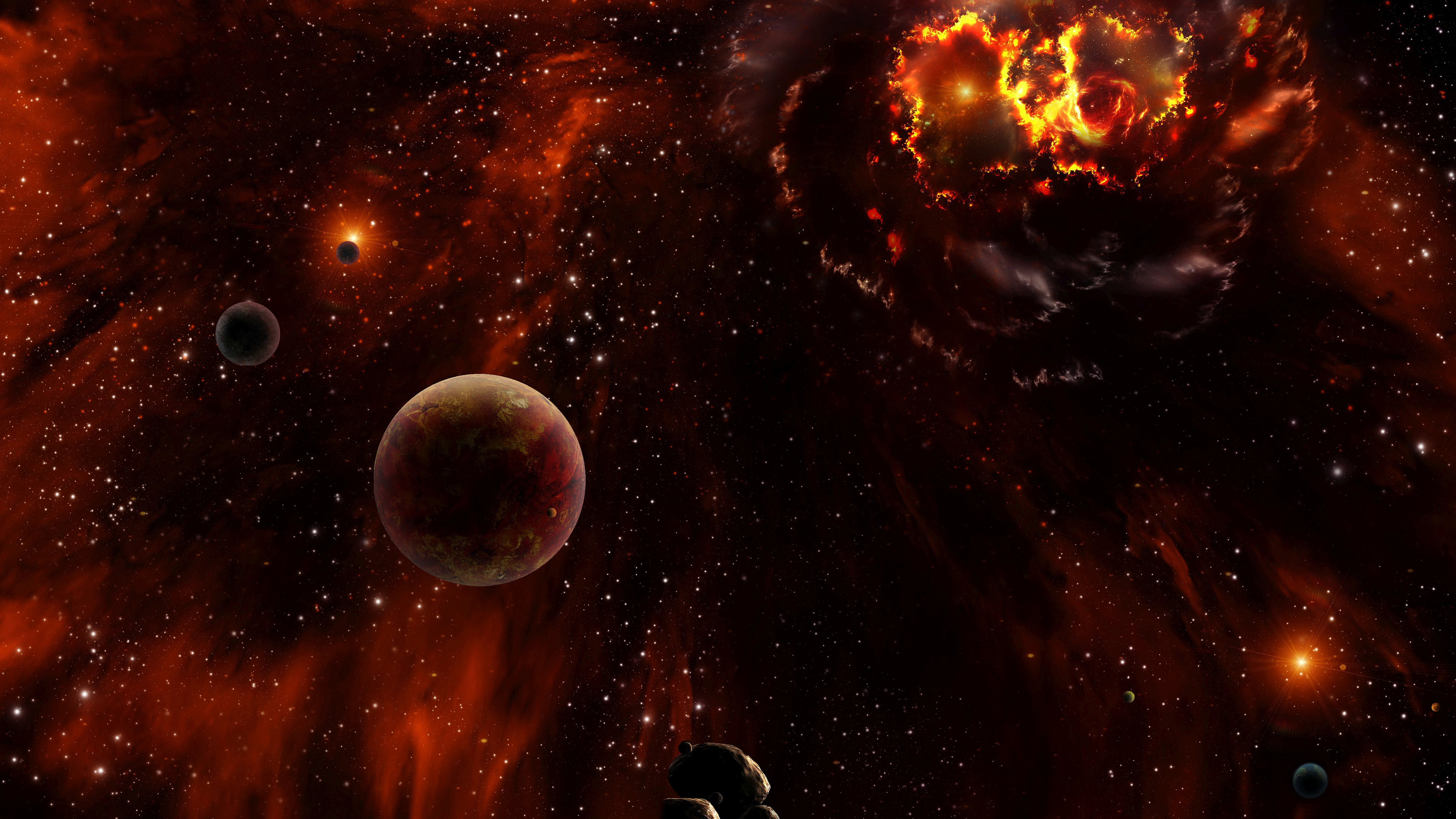 Explosion In Space Wallpaper