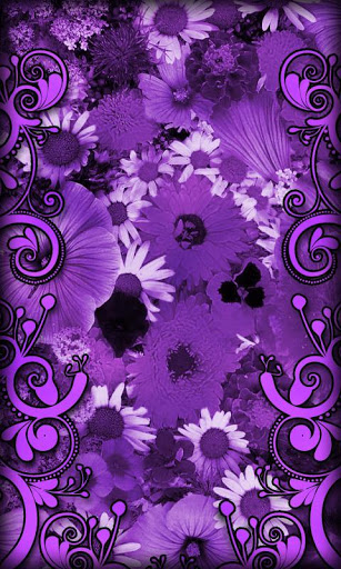 Purple Flowers Live Wallpaper For Android