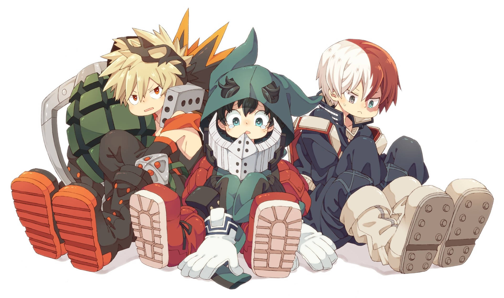Deku X Todoroki Bakugou Wallpaper
