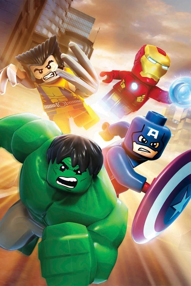 iPhone Wallpaper Marvel Lego Avengers