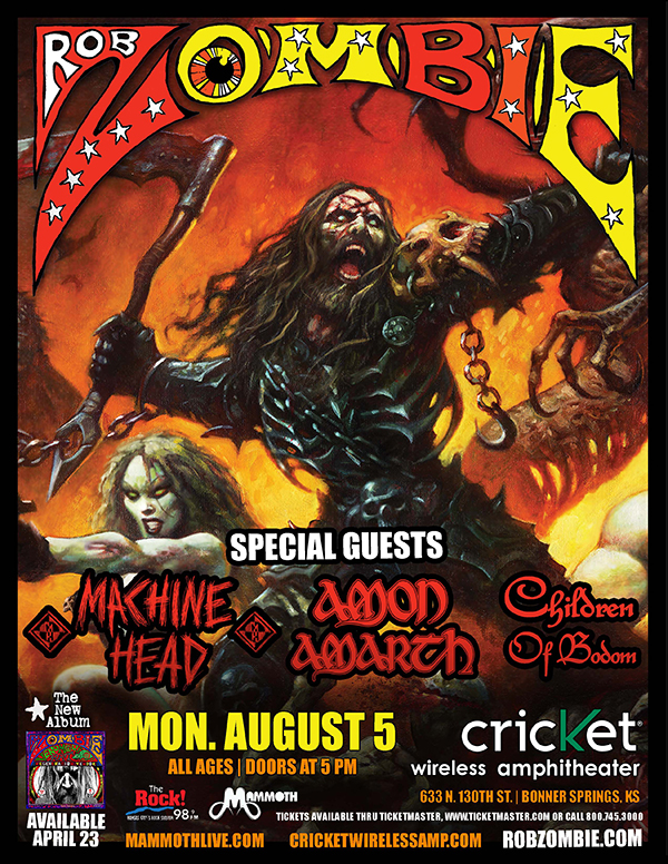 Rob Zombie Concerts Events Cricket Wireless Amphitheater