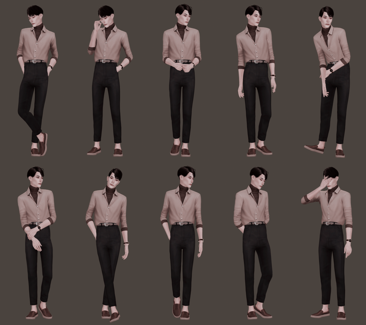 Male Model Pose Pack N3 Wallpaper