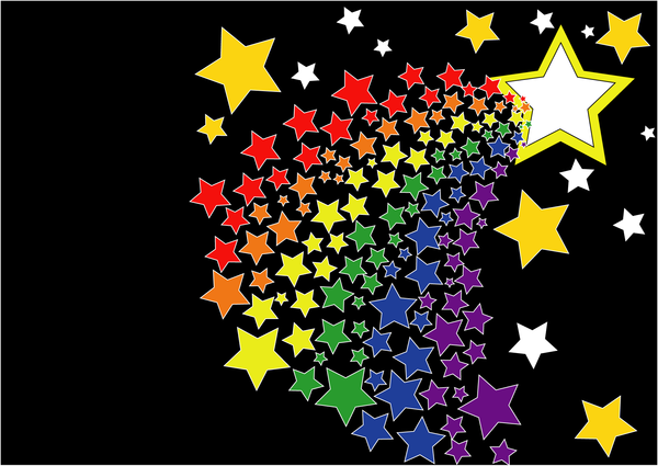 Rainbow Star Wallpaper By Animequeen20012003