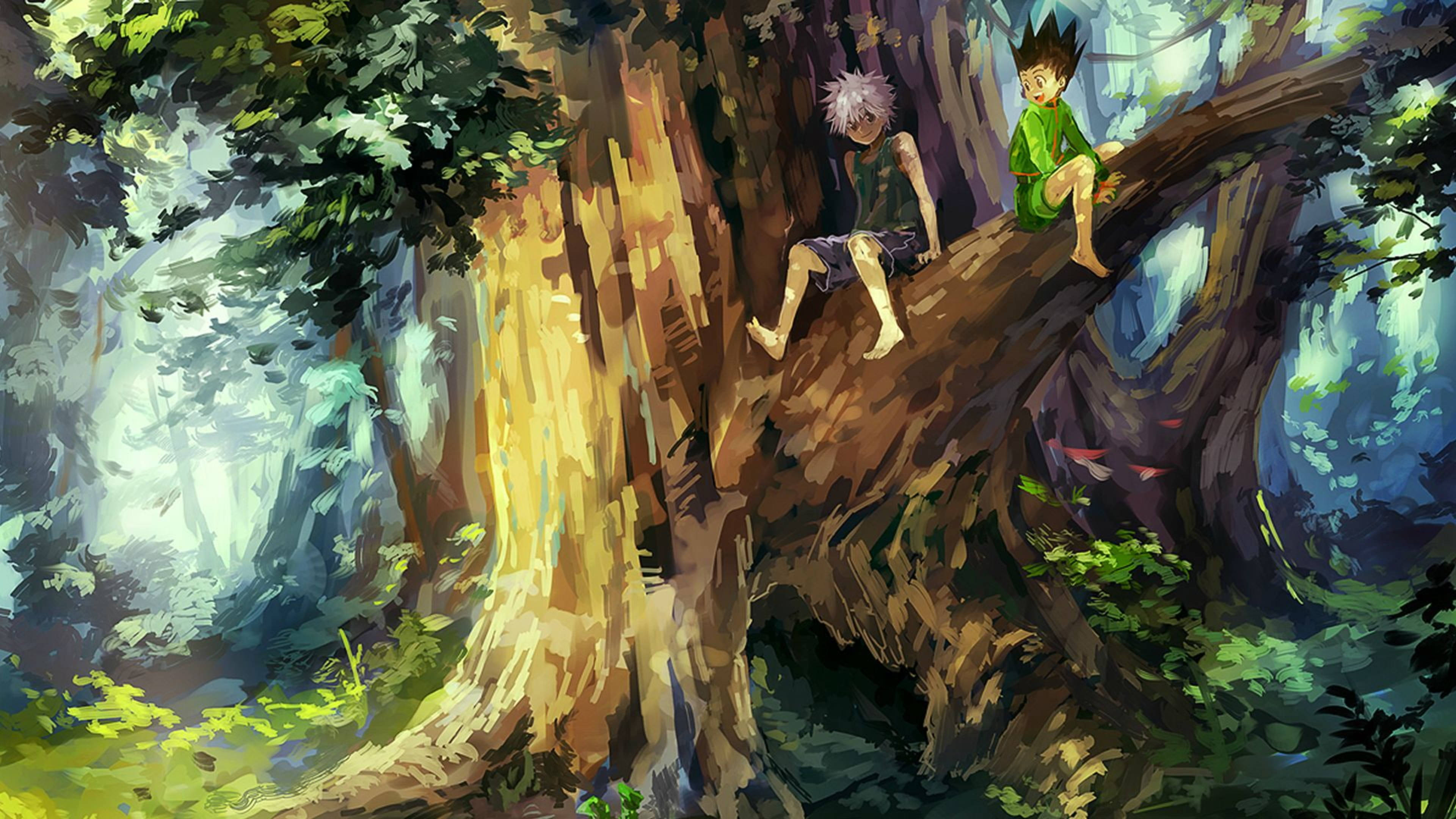 Descargar Fondos De Hermosocuadro Gon Y Killua En 4k Wallpaper