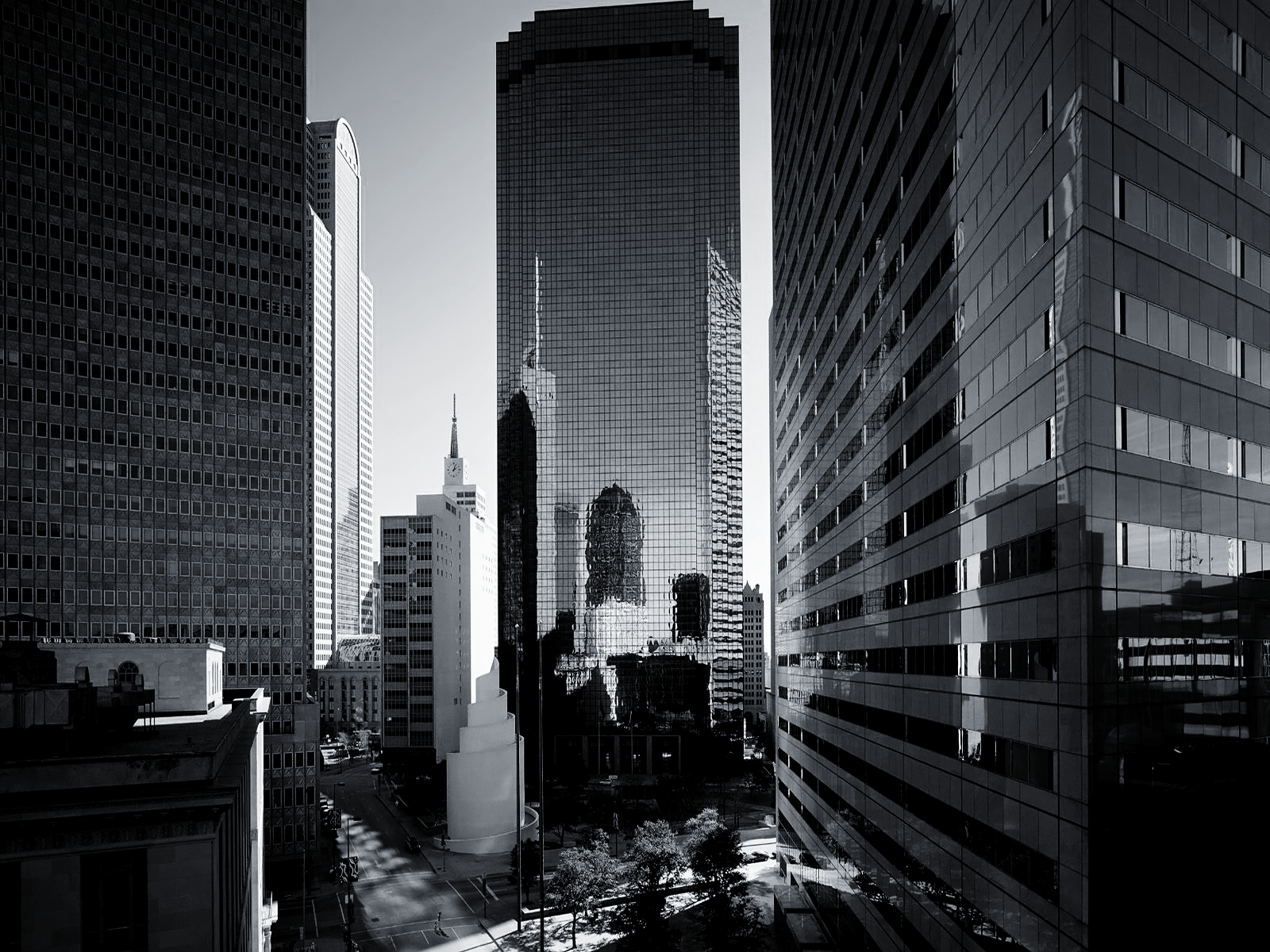 Black And White Dallas Skyline Wallpaper The New Kool