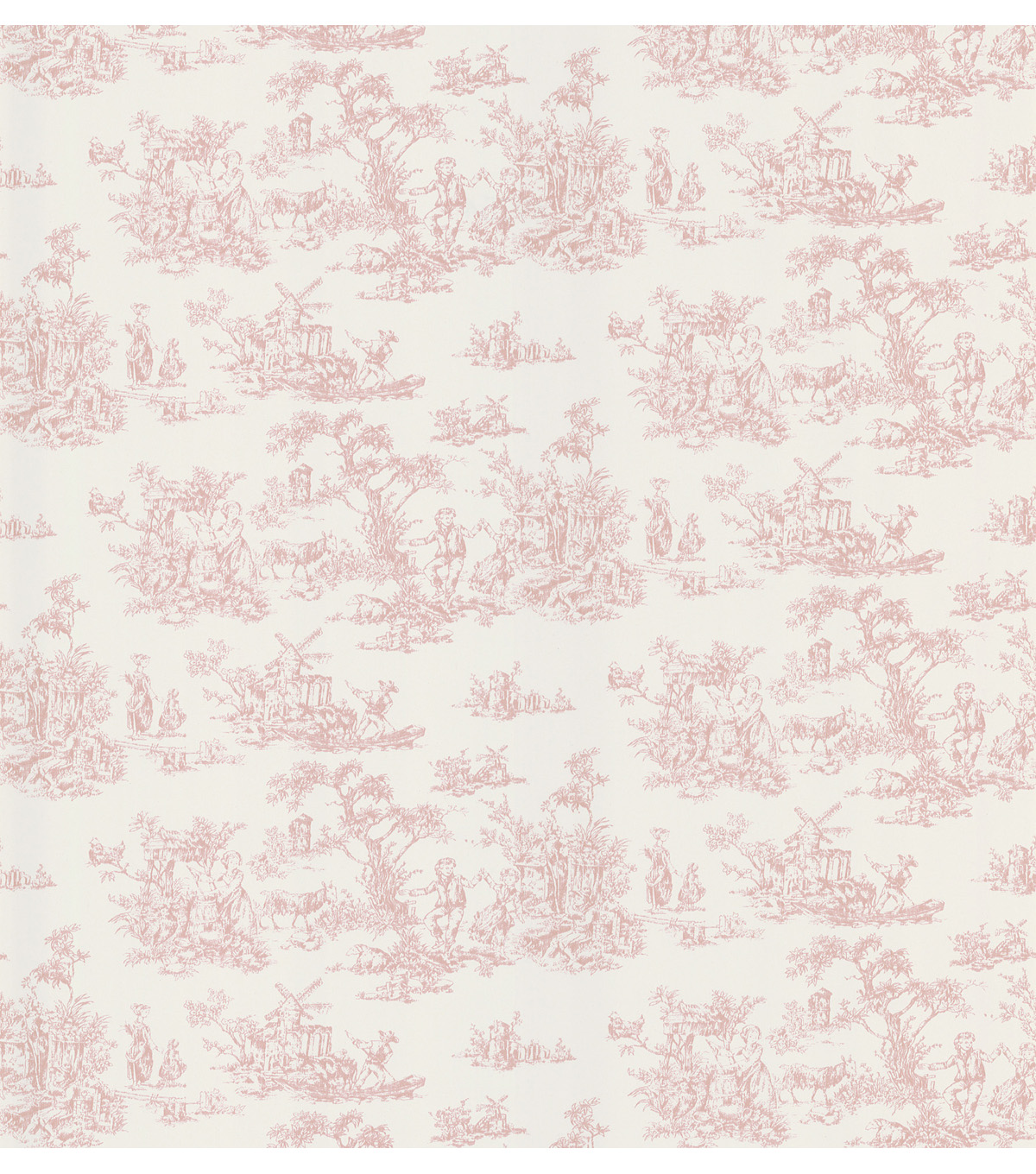 Maxine Pink Toile Wallpaper Sample Jo Ann
