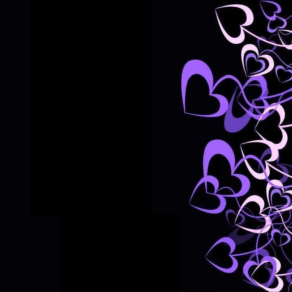 Purple Hearts Ipad Wallpaper Iphone Fan Site