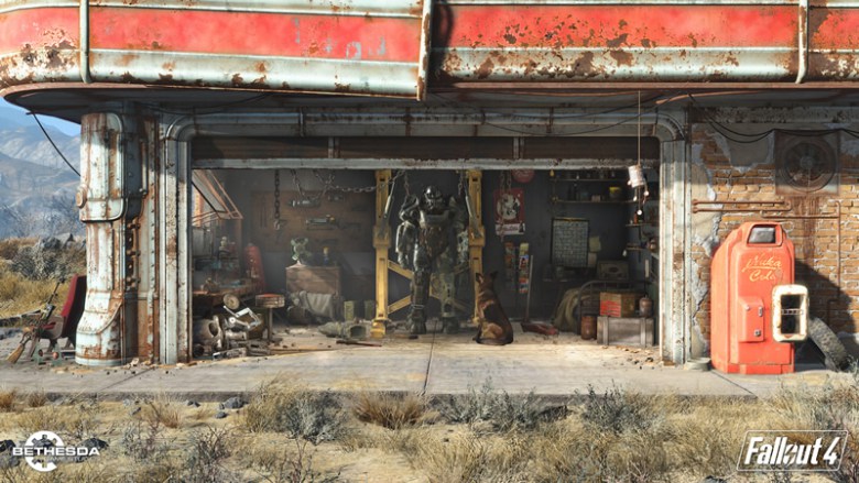 Fallout 4 la scne du garage recre en LEGO