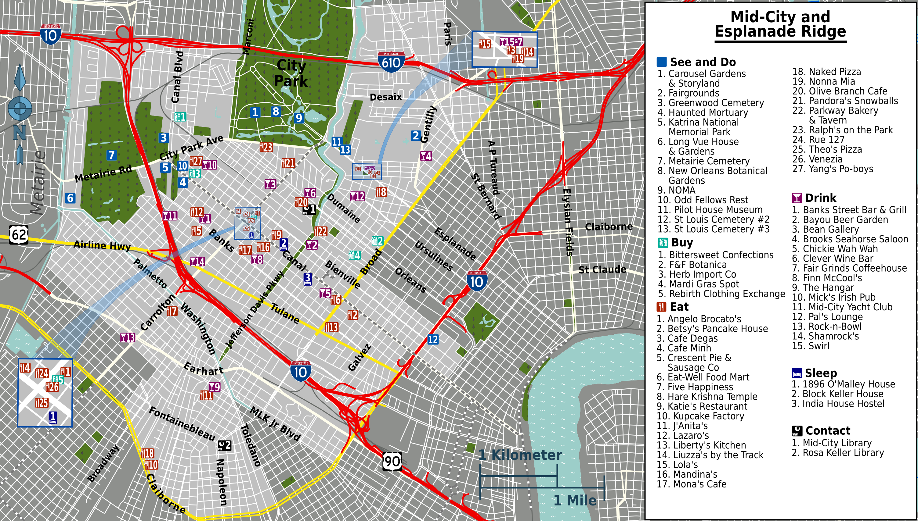 New Orleans French Quarter Map Printable