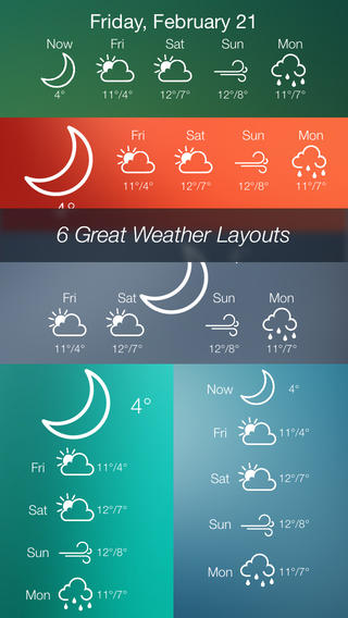 Screen Background With Weather Forecast On The App Store Itunes