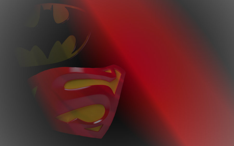 Superman Batman Logo Wallpaper By Theartofprogression