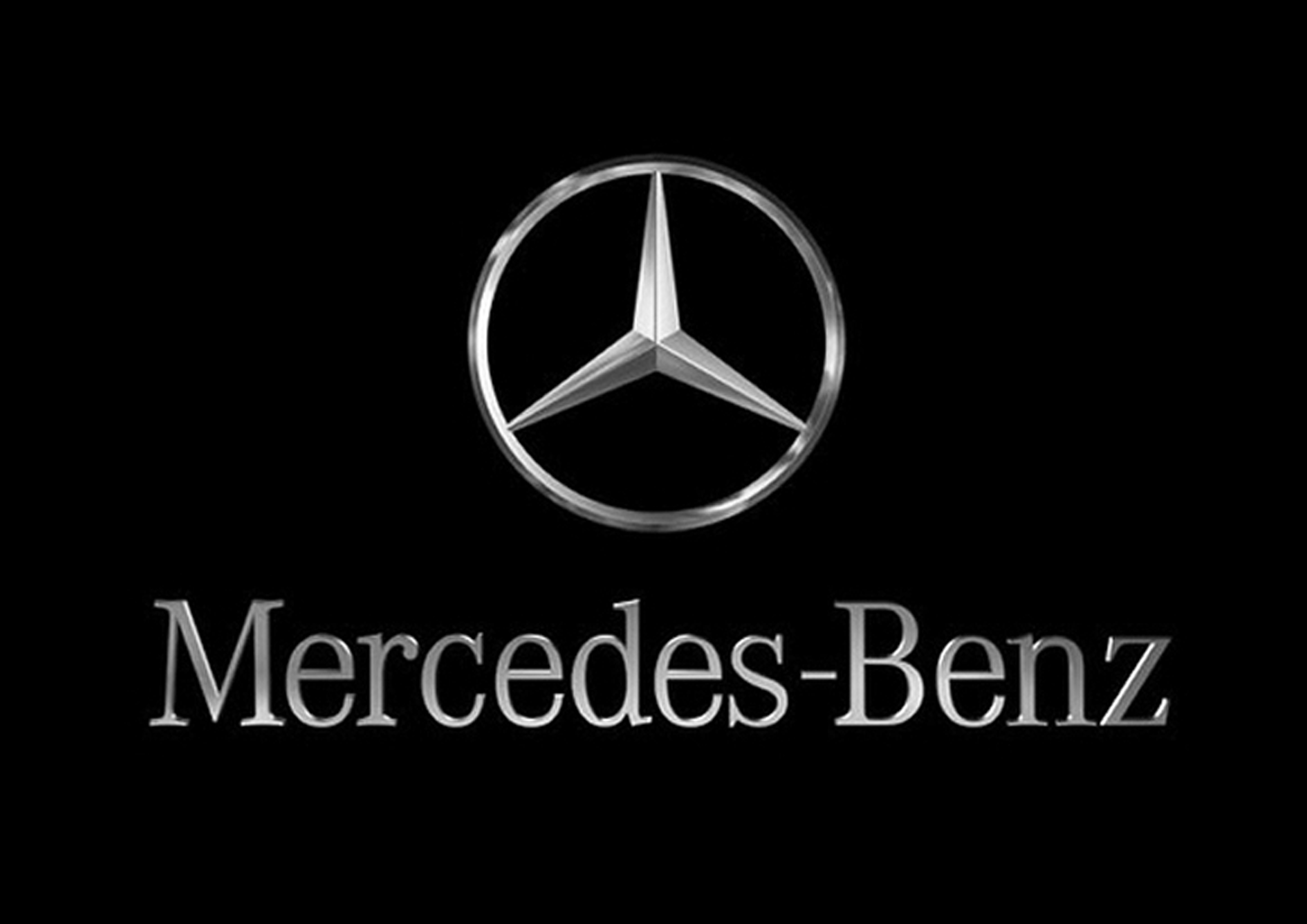 Images mercedes benz logo black background