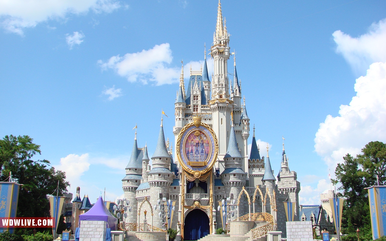 Cinderella Castle Desktop Wallpaper 1280x800