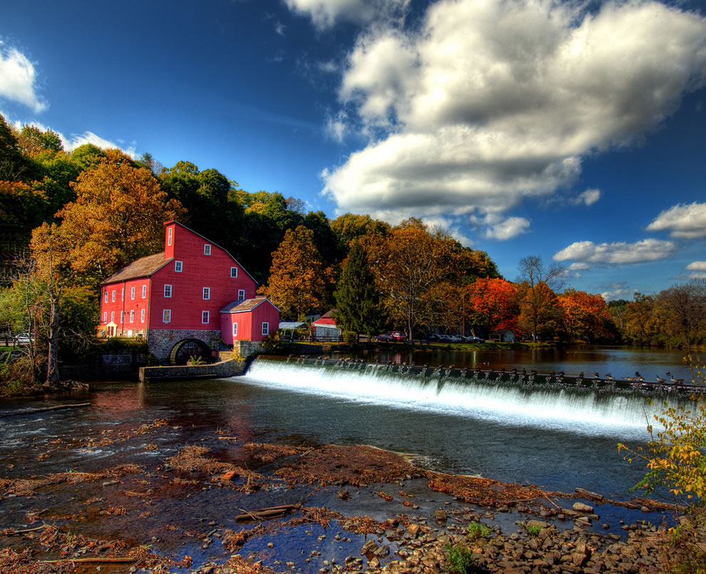Autumn At Clinton Red Mill In New Jersey Jump And You Will Find