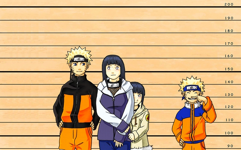 Naruto Shippuden Hyuuga Hinata Charts Uzumaki Height Chart