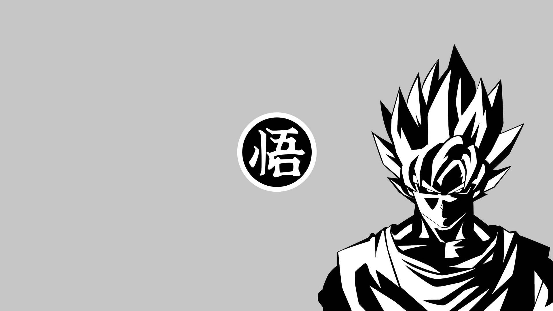 Goku Black And White Wallpaper