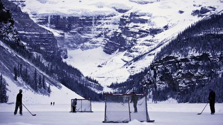 Pond Hockey Wallpaper Mountains Mountain