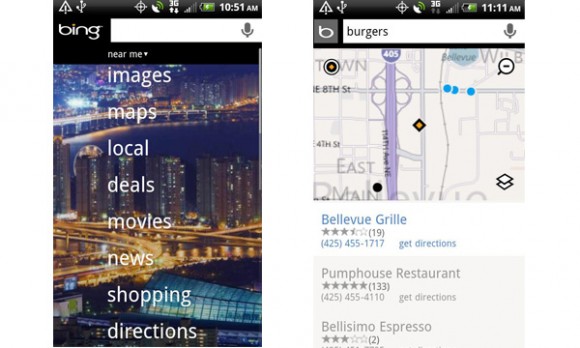 Microsoft Bing Android App Re