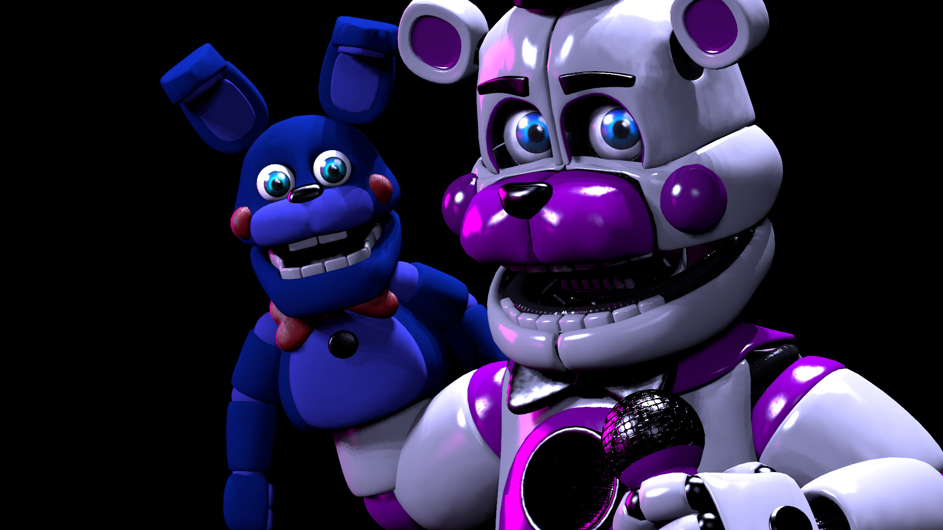 Funtime Freddy y Bonnie HD Wallpaper Background Image