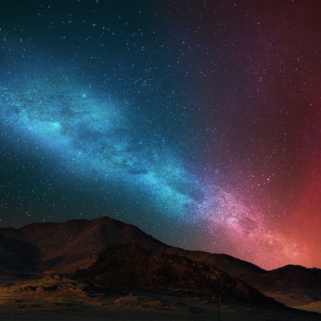 Starry Night Over The Desert HD Wallpaper For iPad HDwallpaper