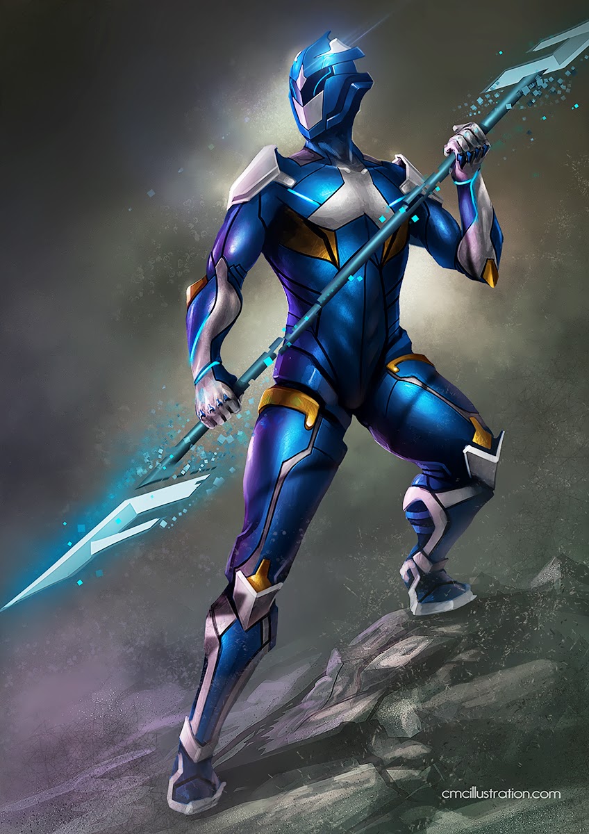 Blue Power Rangers Wallpaper Ranger Redesing
